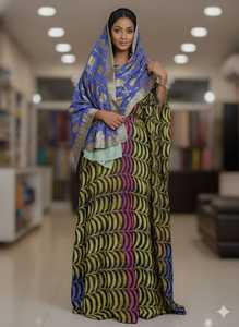 Vestido de Fiesta para Mujer, Estilo Somalí Glamuroso, Última Moda, Tela de Algodón Voile con Estampado Dirac Twill y Patrones Lisos - Product Image 5