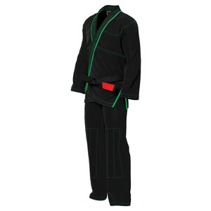 Kimono de Jiu-jitsu Negro de Alta Calidad al por Mayor, Gi de BJJ de 160g, 100% Algodón, Ligero, de Secado Rápido, Personalizable, Unisex - Product Image 2