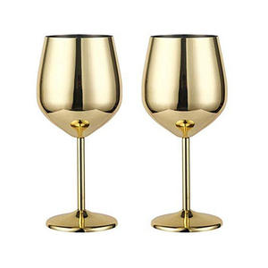 Copa de Vino de Acero Inoxidable 304 de 16 oz, Regalo para Novios, Copa de Metal Personalizada Color Champán - Product Image 4