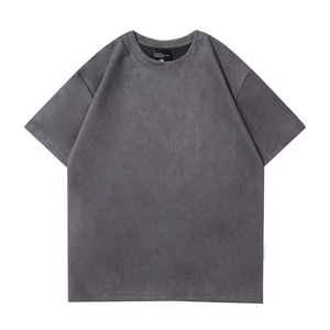 Camiseta Casual Extra Grande de Color Sólido Vintage para Hombre, 100% Algodón, Manga Corta, Antiarrugas, Secado Rápido, Ecológica y Transpirable - Product Image 5