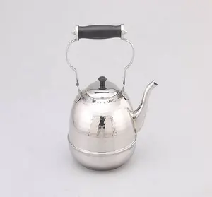 Vendita calda tè di alta qualità e bollitore in acciaio inossidabile con manico bollitore da tè in acciaio inossidabile con manico in legno per la casa