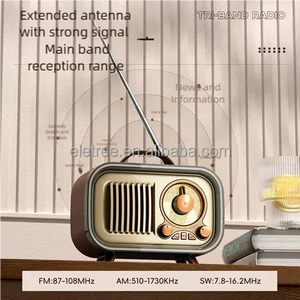 ELETREE-Reproductor de música con tarjeta TF multifuncional, <span class=keywords><strong>radio</strong></span> de banda completa AM/FM/SW, MP3, de banda completa, multifunción, de estilo vintage, de la marca ELETREE, de 2 a 2 - Product Image 6
