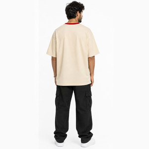 100% Cotton Graphic Tee <b>Men</b> Custom Logo Oversized Loose Fit Drop Shoulder Vintage Stone Acid Wash Long DTG Printed T-<b>Shirt</b> - Product Image 3