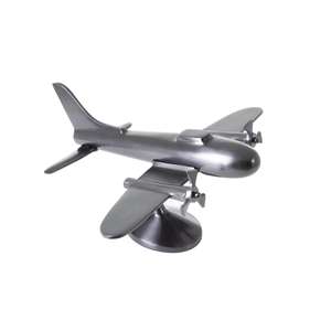 Black <b>Matte</b> Propeller Aircraft Model With Base Cheap Price Cast Aluminium Airplane Models <b>Table</b> Decoration Items - Product Image 6