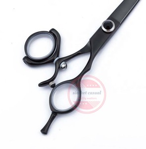 กรรไกรตัดผมสแตนเลสคุณภาพสูง ด้ามจับแบบหมุนได้ ใบมีดคมกริบ - Product Image 5
