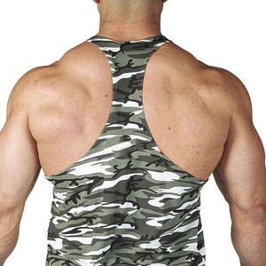 OEM Custom Spandex/Cotton <b>Men's</b> <b>Singlet</b> Breathable Knitted Top V-neck High Street Style 220g From Pakistan <b>for</b> Gym Workout - Product Image 5