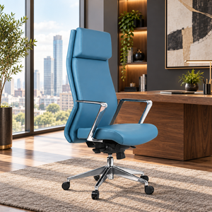 KINSHA Executive <b>Office</b> <b>Chair</b> Mesh Back Adjustable Armrest Swivel Ergonomic Modern Design for <b>Office</b> Building Use - Product Image 1