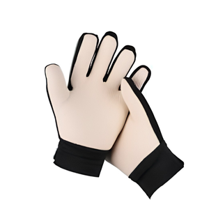 Gants de gardien de but de football professionnels en cuir, haute adhérence, sangle de poignet réglable, fermeture à boucle, logo personnalisé, emballage sportif - Product Image 5