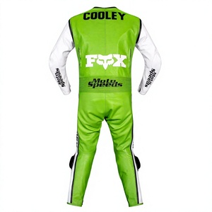 Wes Cooley Rawasaki - Mono/Traje de Motociclismo de Cuero Vacuno/Canguro para Pista/Conducción, 1 Pieza, para Motociclistas - Product Image 2