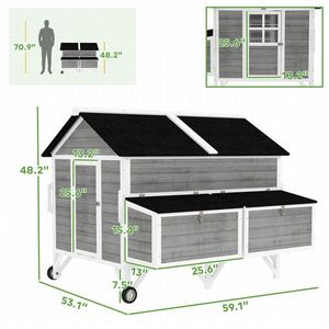 Robusto Pollaio in Acciaio con Design a Rete per l'Allevamento di Polli - Product Image 2
