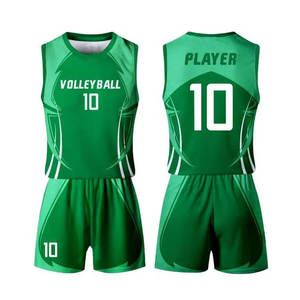 Ensemble d'uniformes de volley-ball professionnels personnalisés par sublimation, maillot et short unisexes avec nom et numéro du joueur, vêtements de sport performants - Product Image 6