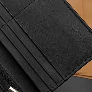 Zipper Pocket Black Leather Wallet Men Long Checkbook Cover Mesh ID Window Multi Card Slot Travel <b>Passport</b> Sleeve Cash Storage - Product Image 5
