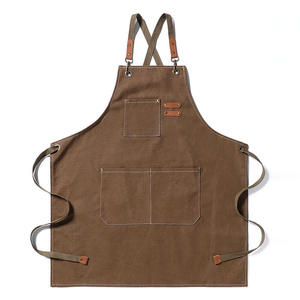 Premium Durable Reusable Cotton Sleeveless Kitchen Apron Cooking Baking <b>BBQ</b> Chef Adjustable Strap Unisex Easy Clean Customizable - Product Image 2