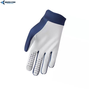 Gants de motocross personnalisés en polyester à doigts entiers, respirants, antidérapants, compatibles écran tactile, en cuir organique, fermeture auto-agrippante, pour la course - Product Image 5