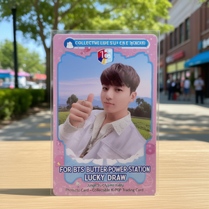 การ์ดรูปจองกุกจาก BTS Butter Power Station Lucky Draw - การ์ดสะสม K-Pop - Product Image 2