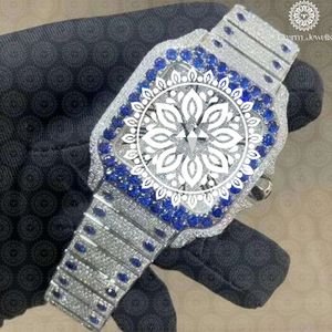 Reloj de Lujo Charm Jewells de Acero Inoxidable, Caja Rectangular de 38 mm, Analógico de Cuarzo, Bisel con Diamantes, Unisex, a la Moda - Product Image 2