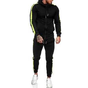Survêtement personnalisé de haute qualité pour hommes, tenue décontractée, ensemble 2 pièces avec pull intégral pour la gym - Product Image 5