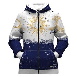 Sudadera con Capucha y Cremallera para Hombre, Estampado por Sublimación con Diseño de Galaxia, Tejido de Poliéster, Ropa Urbana de Otoño - Product Image 6