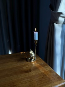 Whimsical Rabbit Reading <b>Candle</b> Holder Perfect For Home Decor Living Room And Kids Room Styling Handcrafted From India - Product Image 4
