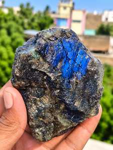 Pierre brute de labradorite naturelle non polie, spécimen minéral brut, gemme à reflets bleus, pierre de guérison, vente en gros - Product Image 2