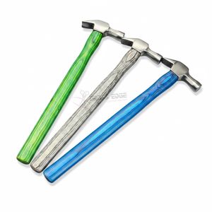 Marteau professionnel pour le soin des sabots, tête en acier inoxydable, manche en bois, marteaux de forge pour le clouage et la réparation des sabots. - Product Image 1