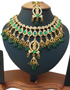 Indian Royal Zinc Alloy Zircon 18K Gold Plated Vintage Engagement Bridal Jewelry Set Women Wedding Anniversary Party Elegance - Product Image 2