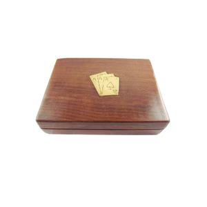 Boîte de cartes et de dés de jeux en bois de haute qualité meilleure vente boîte décorative en bois naturel boîte de cartes à jouer artisanale en bois à vendre - Product Image 1