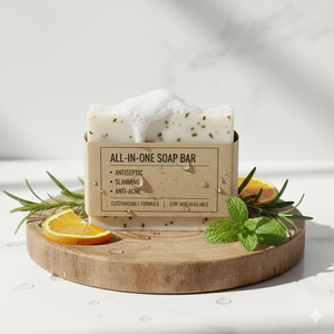 Jabón de Ducha en Barra Sólida Personalizable con Propiedades Antisépticas, Blanqueadoras, Reductoras de Grasa y Anti-Acné, MOQ Bajo Disponible - Product Image 2