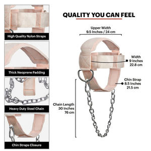 Arnés de Cabeza de Cuero Vacuno Hecho a Medida, Protección Profesional, Ligero, Transpirable, Duradero, Suave, Fácil de Usar, para Deportes y Fitness - Product Image 2