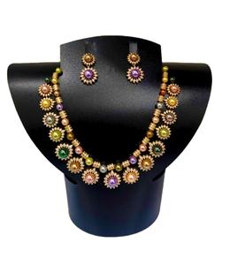 Imitation <b>Pearl</b> <b>Necklace</b> <b>Set</b> Multicolor <b>Pearl</b> Jewelry <b>Set</b> Women Party <b>Necklace</b> Earrings Wholesale - Product Image 4