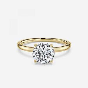 <b>Unique</b> Design 1.5 TCW and Women's Jewelry VVS1 Round Cut Moissanite Diamond Ring <b>for</b> Wedding & Engagement luxury <b>Gifts</b> <b>for</b> <b>her</b> - Product Image 1