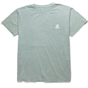 เสื้อยืดผู้ชายสไตล์วินเทจ ย้อมสีแบบแอซิดวอช ผ้าฝ้าย 100% คอกลม สวมใส่สบายๆ สตรีทแวร์ ใส่ได้ทุกวัน เนื้อผ้านุ่ม ระบายอากาศดี มีโลโก้ - Product Image 1