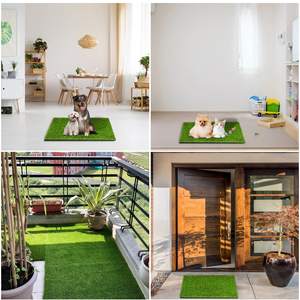 หญ้าเทียมสีเขียว TH-PAG-608 สำหรับสัตว์เลี้ยง ล้างทำความสะอาดได้ ทนทาน และใช้งานได้จริง เหมาะสำหรับฝึกขับถ่ายลูกสุนัข - Product Image 6