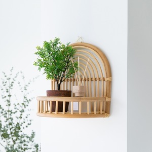 Rattan Hanging <b>Wall</b> Storage <b>Shelf</b> Organizer <b>Shelves</b> for Decoration Home Natural Cheap Price in Bulk From Vietnam - Product Image 3