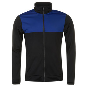 Men Autumn Sporty Tracksuit Set Black Blue Color Blocking Full <b>Zip</b> <b>Hooded</b> Long Sleeve Joggers Breathable Lightweight 100% Cotton - Product Image 2