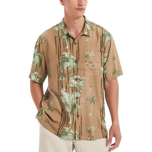 <b>Men</b> Hawaiian <b>Shirt</b> Short Sleeve Tropical Floral Print Button Up Casual <b>Shirt</b> For <b>Beach</b> Resort Travel And Parties - Product Image 3