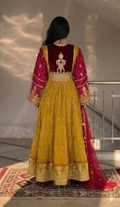 Vestido Afgano Kuchi 2026 con Bordado Tribal Tradicional Hecho a Mano para Mujer, Vestido de Festival Afgano Kuchi, Cultura Pashtun - Product Image 3