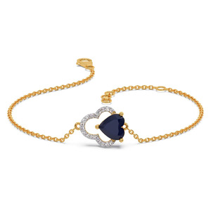 <b>Floating</b> Oval Center Diamond Slim Bangle with Sculpted Open <b>Frame</b> Design - Product Image 1