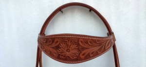 High Quality Genuine Leather Horse Bridle with Soft Padding Custom Logo Durable Western Equestrian Products for Horse Riding - Product Image 4