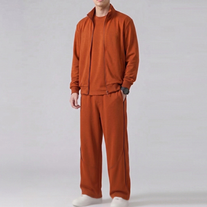 Baggy Tracksuit <b>Set</b> Men Full Sleeve Zipper Jacket T Shirts Fashion Wear Trouser <b>Set</b> Street Fashion 3 Piece <b>Set</b> Tracksuit Men's - Product Image 1