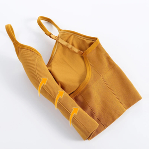 Sujetador deportivo sexy a prueba de golpes y transpirable para mujer, talla grande, sin costuras, sin aros, sin espalda, ropa interior con soporte medio, sujetadores de yoga - Product Image 4