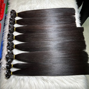 Listo para enviar Paquetes de cabello humano Hueso recto Color negro natural 12A Grado 100% Proveedor de cabello vietnamita crudo Virgen sin procesar - Product Image 4