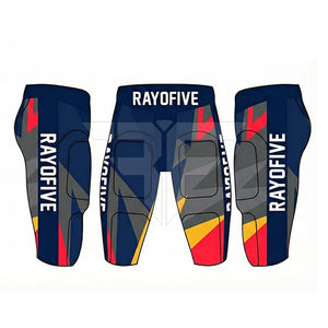 Meilleur prix, uniformes de football américain de haute qualité, ensembles courts, logo personnalisé imprimé, taille plus, respirant, 100% polyester - Product Image 3