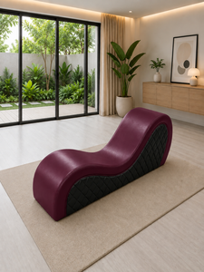 Canapé Exotique Magnifique Violet par Emerald Sofa, Canapé Moderne pour Chambre à Coucher, Hôtel, Fabrication Personnalisée de Tissus, Canapé Lune de Miel 21+ Tantra - Product Image 4