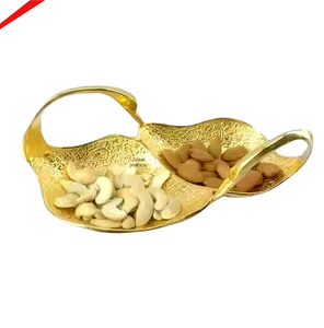 Bol élégant en acier inoxydable avec poignée design pour servir des chips et du dip lors de fêtes et banquets - Product Image 3