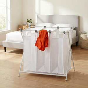 <b>Black</b> Friday SALE Wholesale Taiwan Household Storage Manufacturer Housewares 3 Bags <b>Laundry</b> Hamper Sorter - Product Image 6