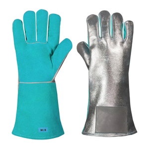 Guantes de Soldadura de Cuero Vacuno de Primera Calidad, Aluminizados, Duraderos, Resistentes al Calor y Chispas, Venta al Por Mayor - Product Image 5