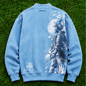 Sweat-shirt unisexe personnalisable bleu ciel à col montant, nouvelle impression, en coton, coupe classique, manches longues, design respirant, très demandé - Product Image 2