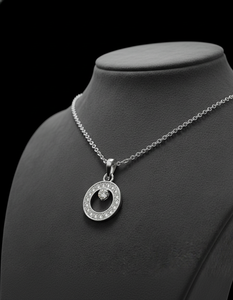 Collar con Colgante de Diamantes de Lujo para Mujer, Plata de Ley 925, Marca Zyorio Jewels, con Cadena de Eslabones para Uso Diario y Ocasiones Especiales - Product Image 3