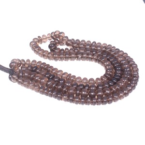 Perles de quartz fumé brun, perles de pierres précieuses rondes lisses naturelles de qualité AAA, perles de quartz fumé, fabrication de bijoux - Product Image 3